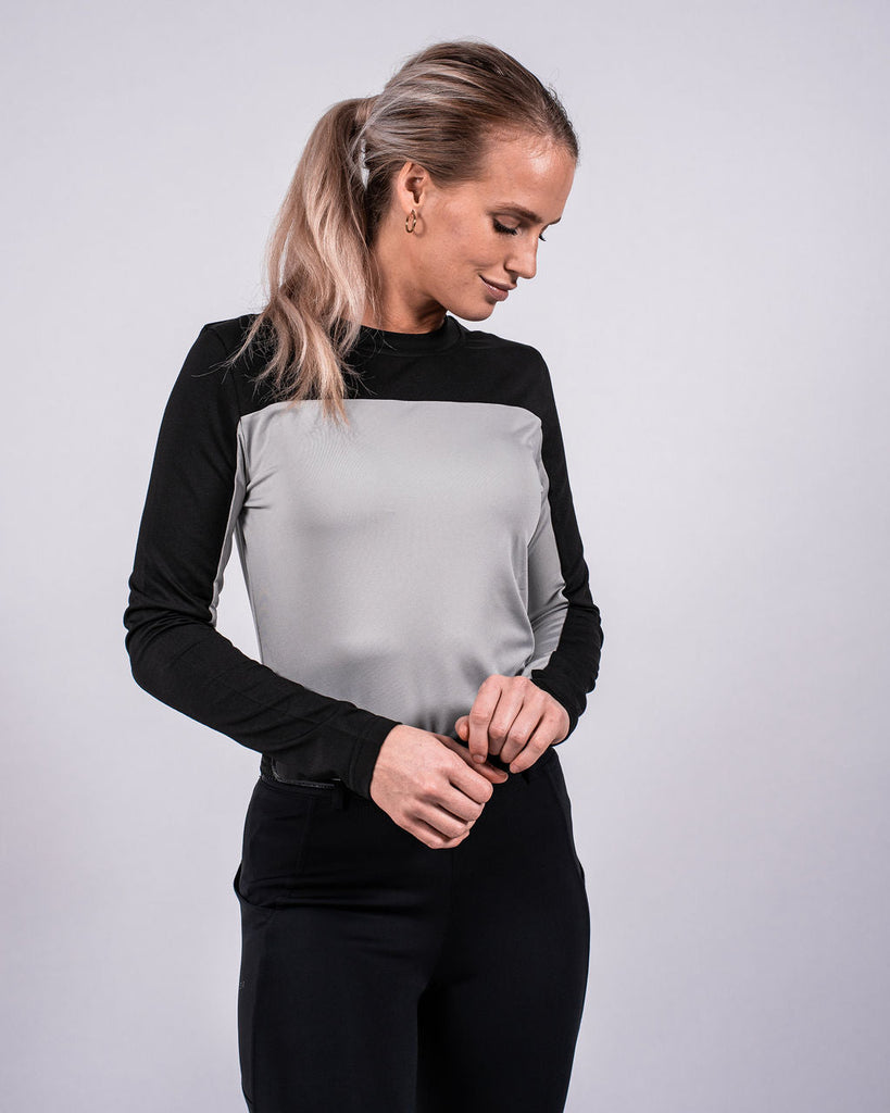 Fager Nicky Long Sleeve T-Shirt Black/Grey