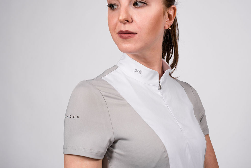 Fager Sanna Competition Shirt Short Sleeve Grey
