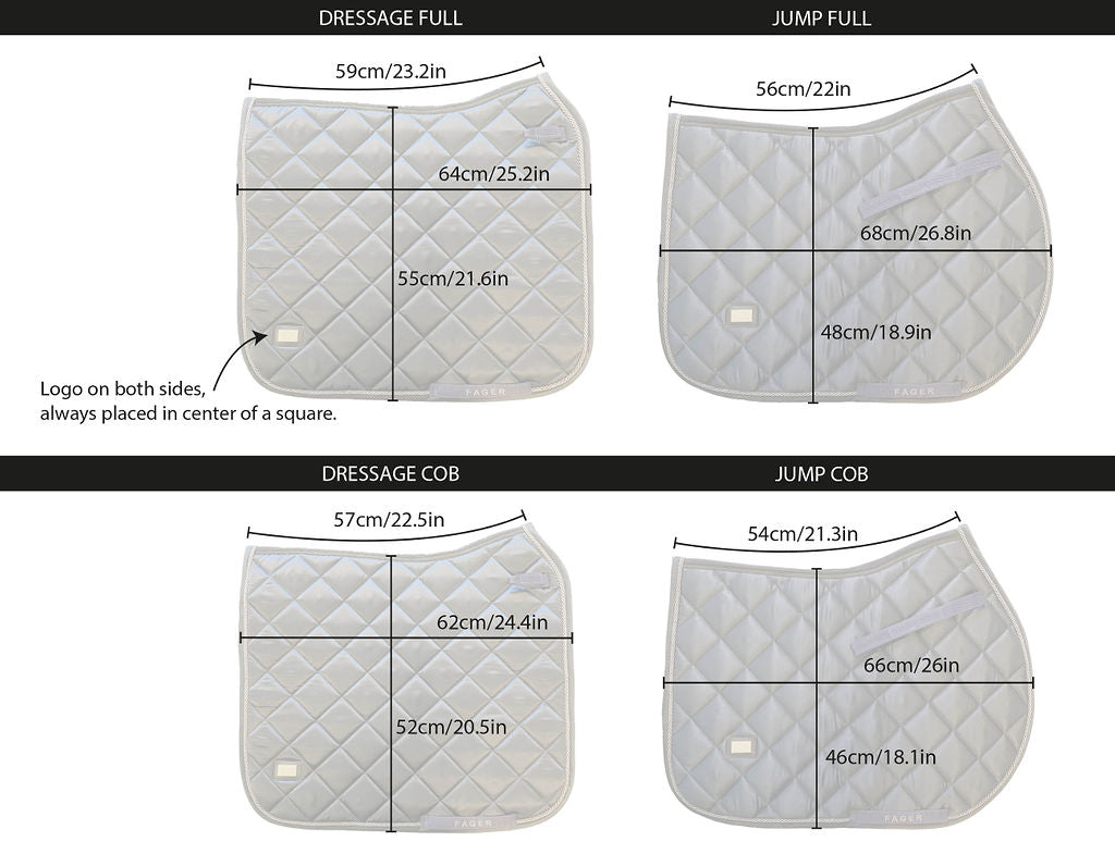 Fager Dressage Saddle Pad Navy