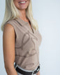 Fager Blair Sleeveless Polo Shirt Latte