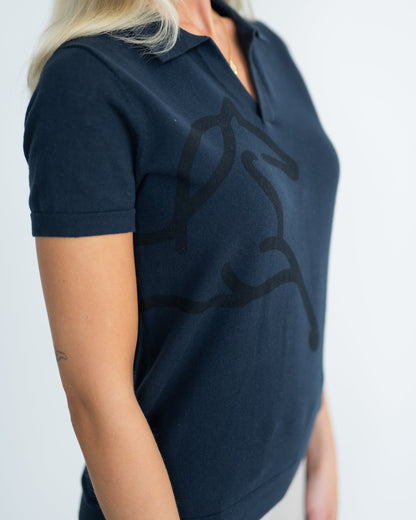 Fager Blake Polo Shirt Navy