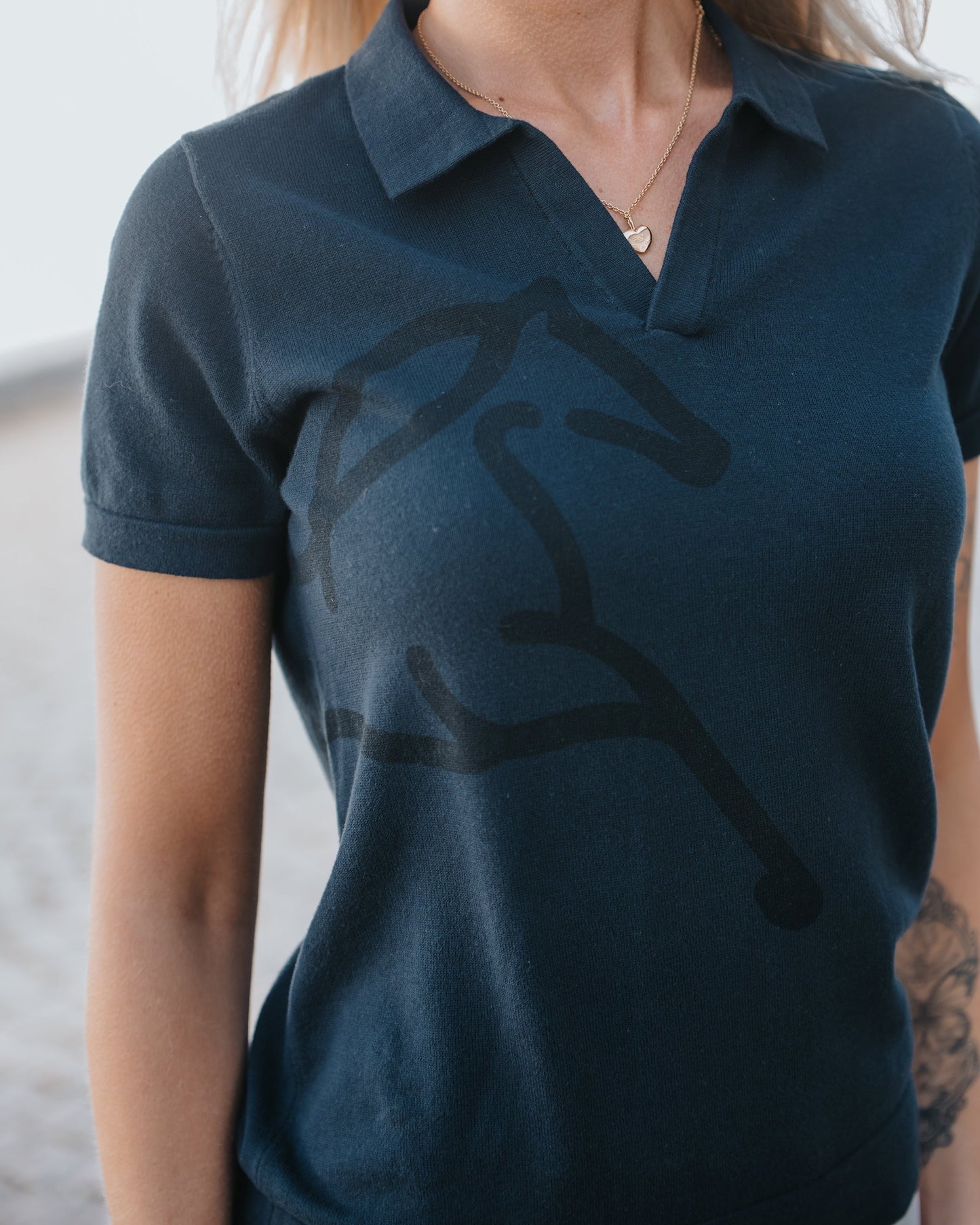 Fager Blake Polo Shirt Navy