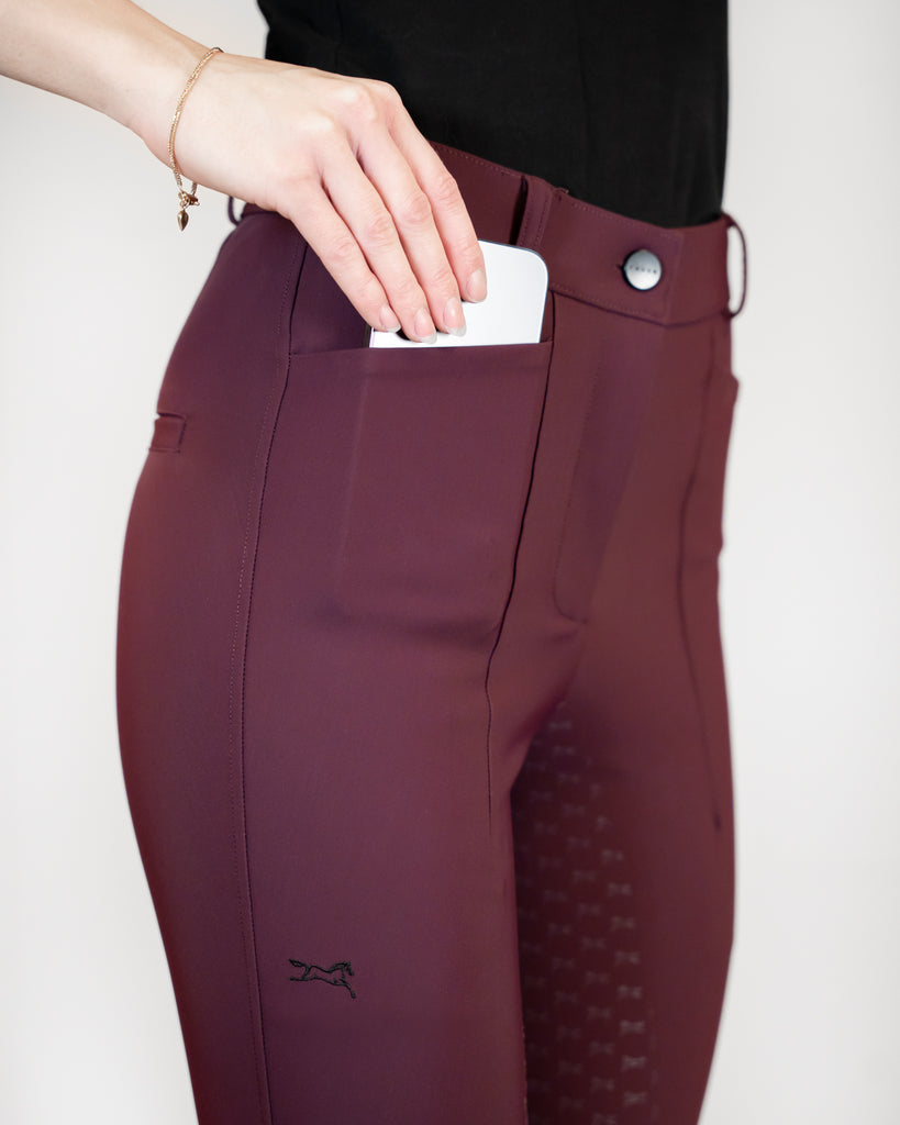Fager Freya Hybrid Breeches Burgundy