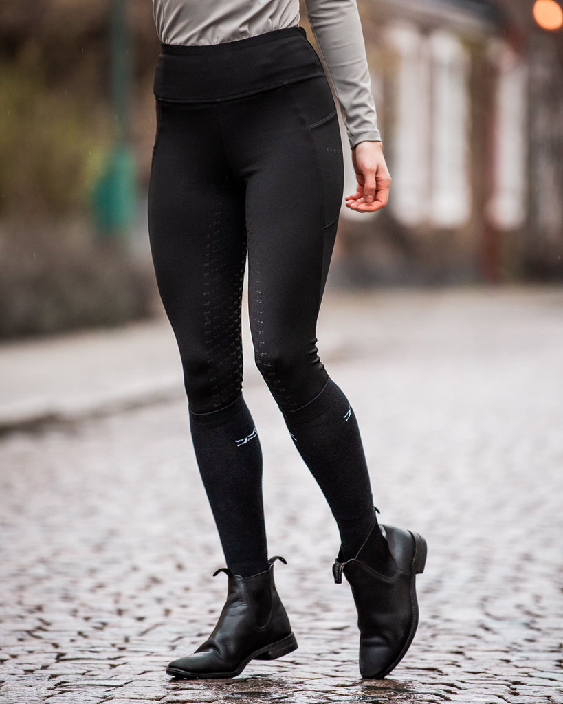 Fager Stella High Waisted Full Seat Comfort Leggings Black