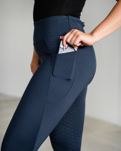 Fager Stella High Waisted Full Seat Comfort Leggings Navy