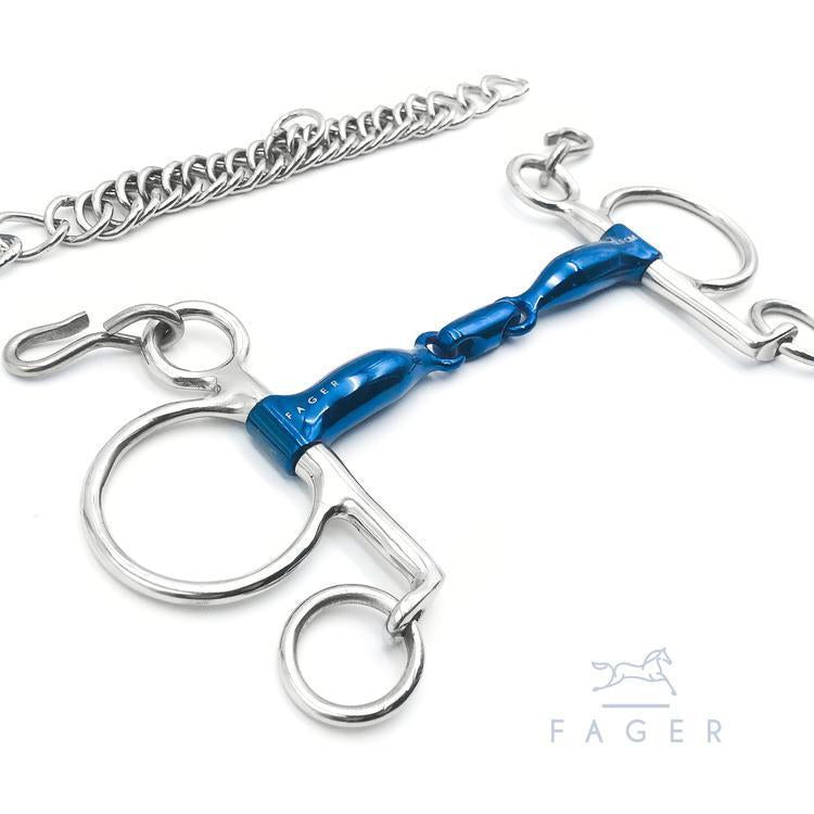 Fager Henry Titanium Double Jointed Baby Pelham 10.5cm