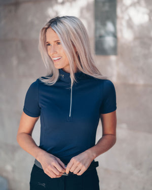 Open image in slideshow, Fager Emma Short Sleeve Navy
