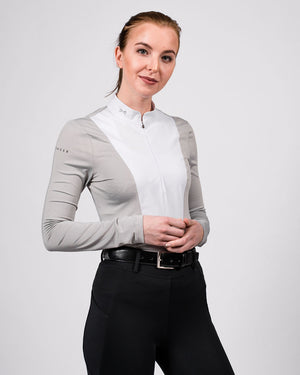 Fager Sanna Competition Shirt Long Sleeve Grey