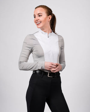 Open image in slideshow, Fager Sanna Competition Shirt Long Sleeve Grey

