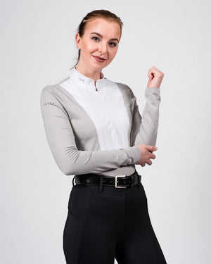 Fager Sanna Competition Shirt Long Sleeve Grey