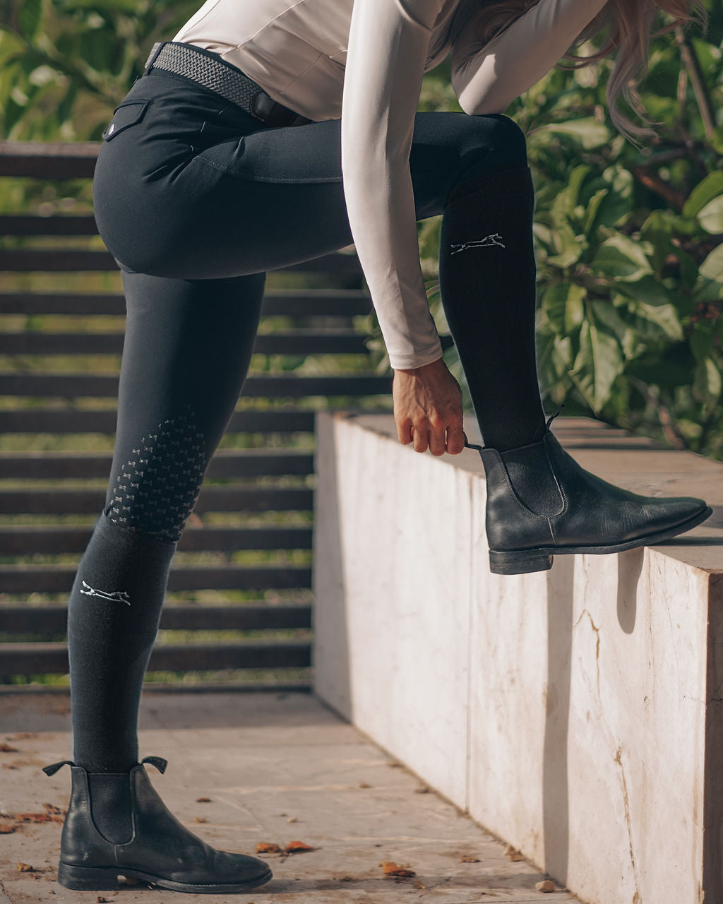 Fager Robin Riding Socks Navy